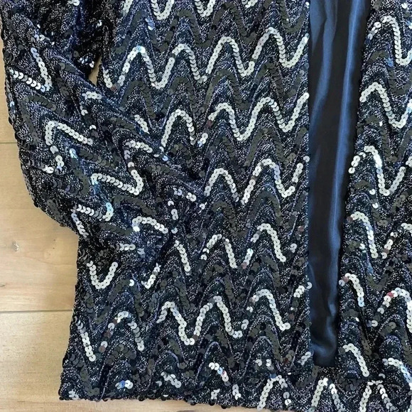 Vtg Gorgeous Teddi of California Sequins Blazer S - Picture 5 of 7